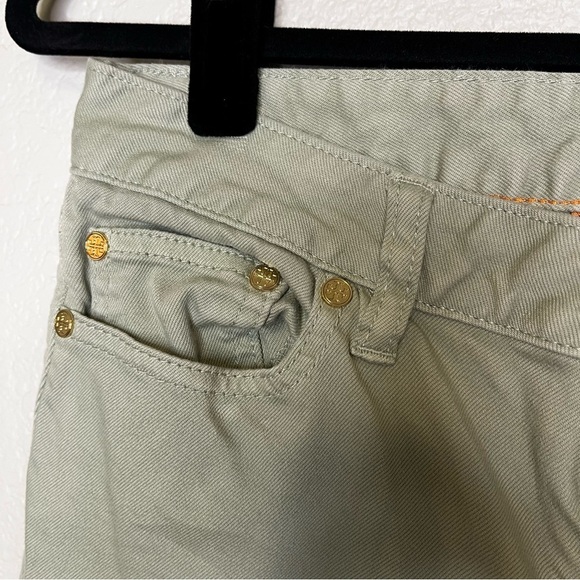 Tory Burch Alexa Cropped Skinny Jeans in Green Size 26 - Picture 6 of 16